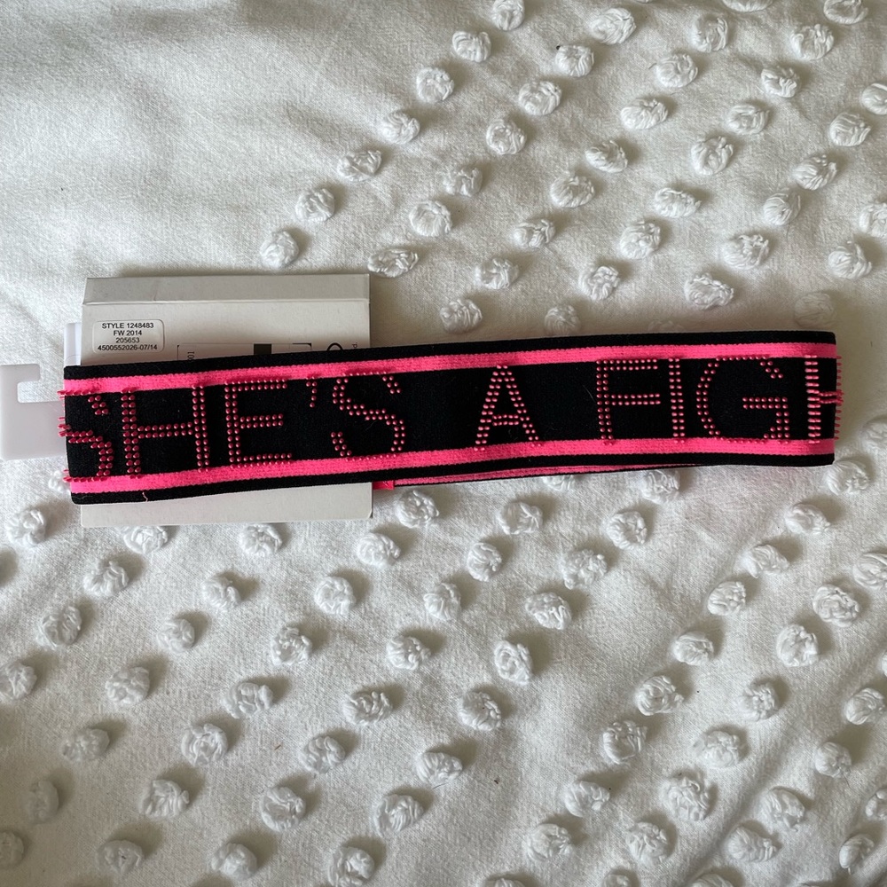 NEW Under Armour Breast Cancer Headband Non-Slip Reversible Womens